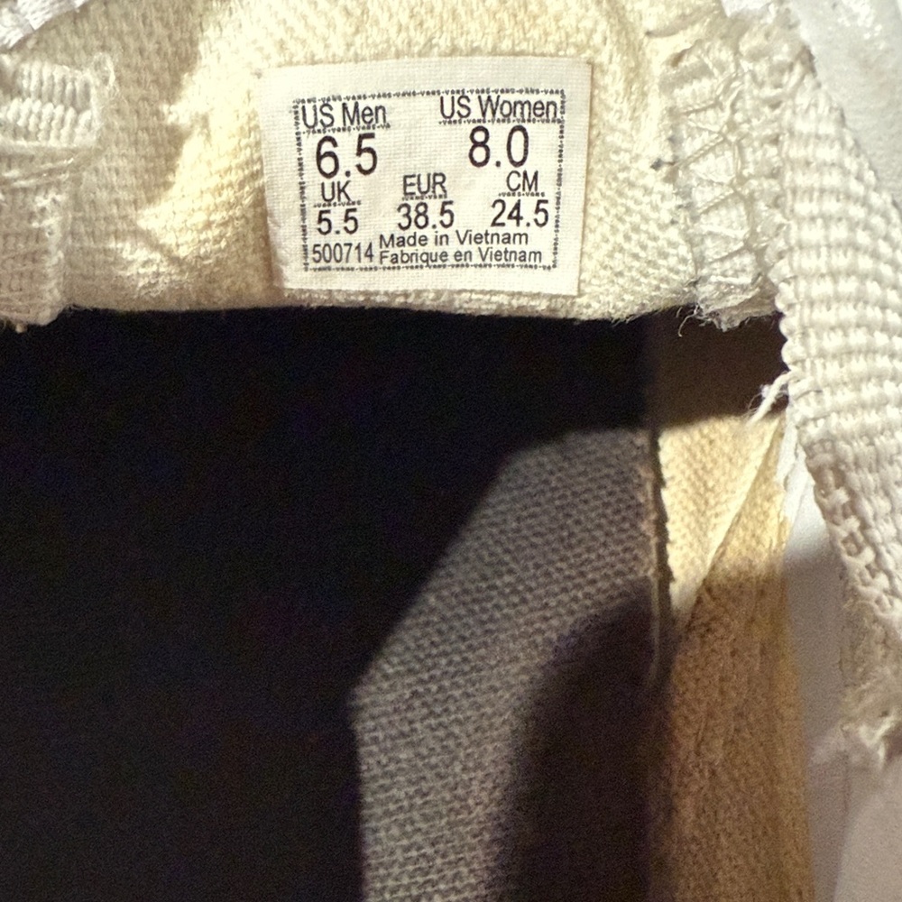 Vans white leather slip on shoes - Picture 9 of 9